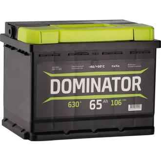 Аккумулятор Dominator 6 СТ 65 Ач 1 L 630 А ССА