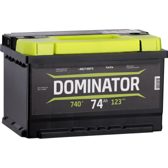 Аккумулятор Dominator 6 СТ 74 Ач 0 LR LB 740 А ССА