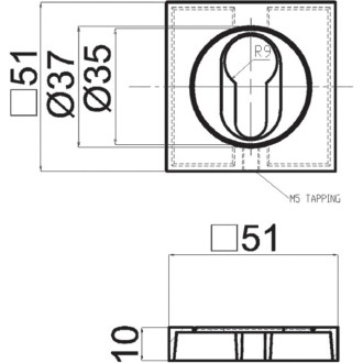 Розетка Doorlock DL M03/S PZ SCB