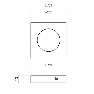 Квадратная накладка Doorlock SY