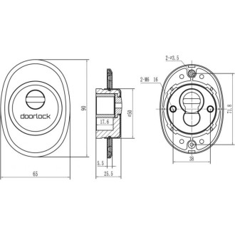 Декоративная броненакладка Doorlock DL DEF5025 SN