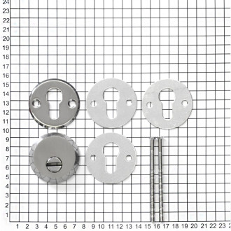 Накладная декоративная броненакладка Doorlock DL DEF5512 SN