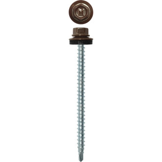 Кровельный саморез Daxmer 4,8х70 RAL8017 (100 шт.)