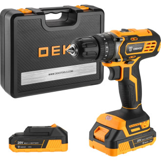 Аккумуляторная дрель-шуруповерт DEKO DKCD20 Impact SET 3 20 В, 2х2.0 Ач (3638)