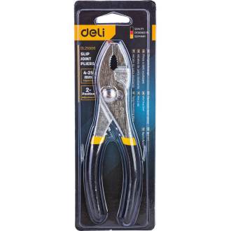 Удлиненные двухдиапазонные пассатижи DELI DL25506