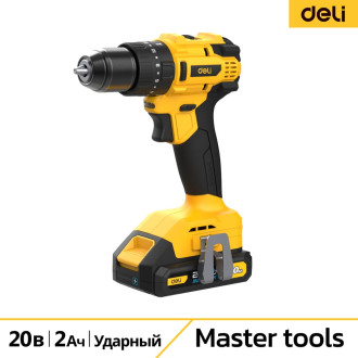 Аккумуляторная ударная дрель шуруповерт DELI DC150