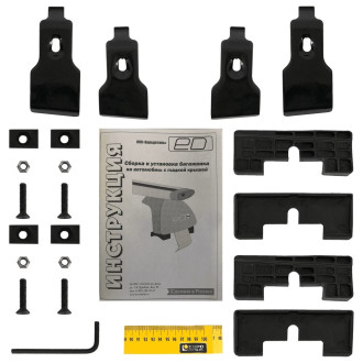 Комплект адаптеров для багажника Chevrolet Aveo T250 2006-2012 г.в. ED 10-010