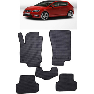 Ковры в салон автомобиля seat leon iii 2012 - 2020 Eva Smart 2445-A1A6-S