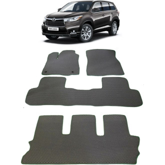 Ковры в салон автомобиля toyota highlander iii (u50) 7мест 2013 - 2019 Eva Smart 2524-B1B2-S