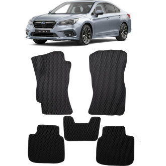 Ковры в салон автомобиля subaru legacy vi рестайлинг 2017 - 2020 Eva Smart 3214-B1B2-S