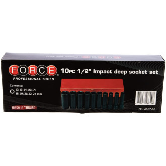 Набор торцевых головок FORCE 4107-18
