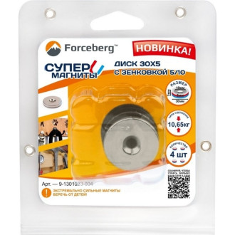 Неодимовый магнит-диск Forceberg 9-1301023-004