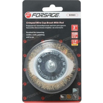 Чашеобразная латунная кордщетка для дрели Forsage F-BCR003 19929