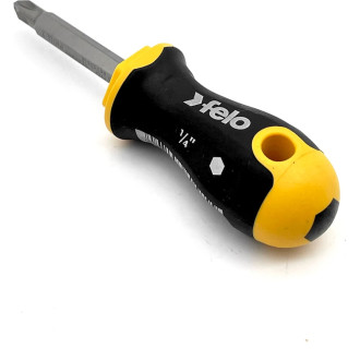 С двухсторонней битой отвертка Felo Ergonic Stubby