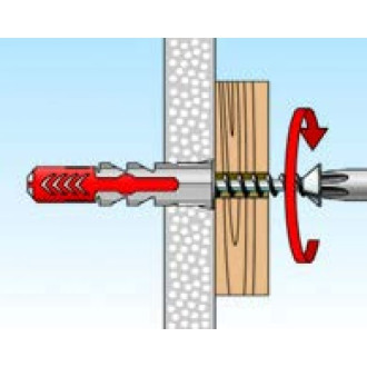 Дюбель Fischer DUOPOWER 8X40 (100 шт.)