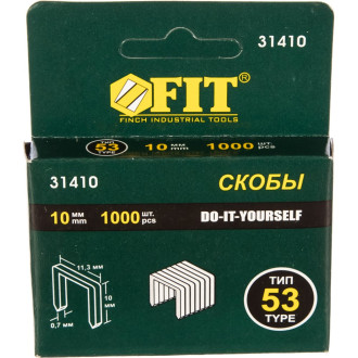 Скобы для мебельного степлера FIT DIY 31410