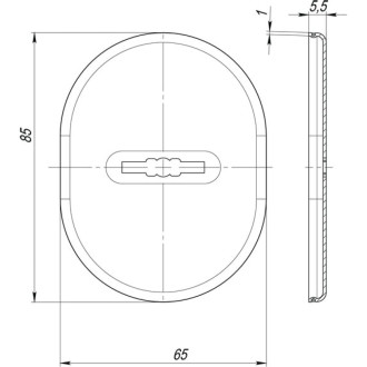 Накладка на сувальдный замок Fuaro ESC.S.SF/OV.475 (ESC 475) AB