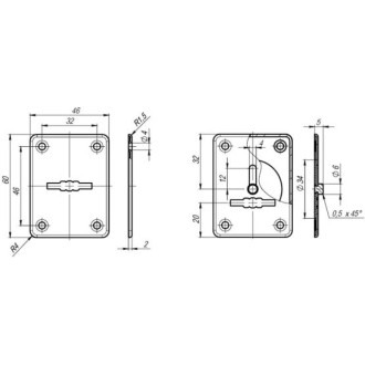 Накладка на сувальдный замок Fuaro ESC.S-lift+S/K.set (ESC081/082)
