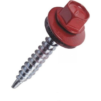 Кровельный саморез Kenner 5,5х25 RAL3005 красное вино (250 шт.)
