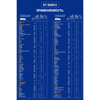 Бескаркасная щетка стеклоочистителя KRAFT 830012