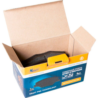 Передние колодки дисковые Chevrolet Lanos / Шевроле Ланос Chery QQ 0.8-1.0/Чери (04-) KRAFT KT 091372