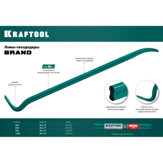 Кованый двутавровый лом-гвоздодер KRAFTOOL 21900-90