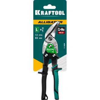 Левые усиленные ножницы по металлу KRAFTOOL Alligator