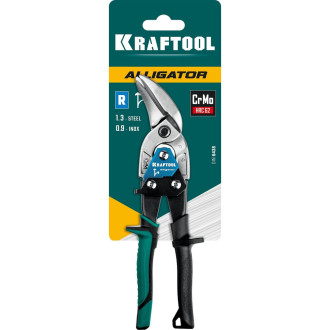 Правые усиленные ножницы по металлу KRAFTOOL Alligator