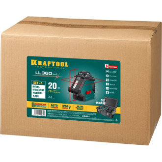 Лазерный нивелир KRAFTOOL LL360-4
