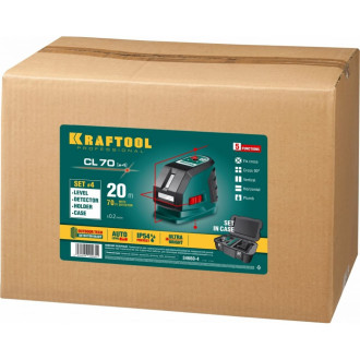 Линейный лазерный нивелир KRAFTOOL CL-70-4
