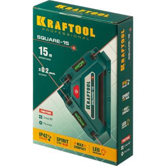 Лазерный угольник для кафеля KRAFTOOL Square-15