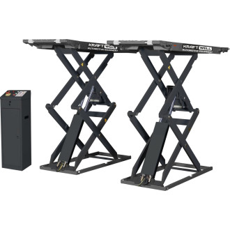 Ножничный короткий напольный подъёмник KraftWell KRW350SF/220
