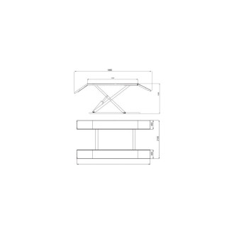 Ножничный мобильный подъемник KraftWell KRW3TN/220