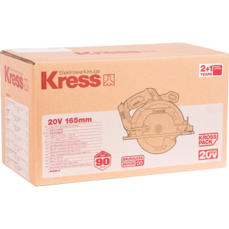 Бесщеточная аккумуляторная циркулярная пила Kress KU520.9