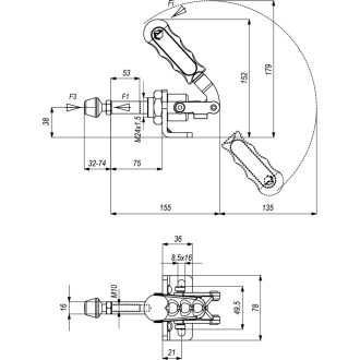 Механический плунжерный зажим KUKAMET 511-6
