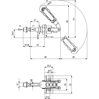 Механический плунжерный зажим KUKAMET 511-2