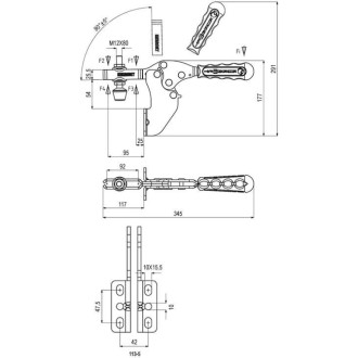 Горизонтальный прижим KUKAMET 113-5