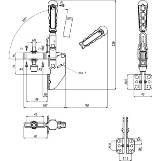 Механический прижим KUKAMET 213-3