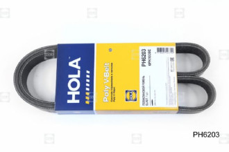 Ремень генератора для а/м ВАЗ 2180 VESTA, Xray с кондиционером HOLA PH6203