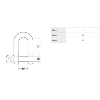 Не грузоподъемная универсальная скоба HAKLIFT SAKY05