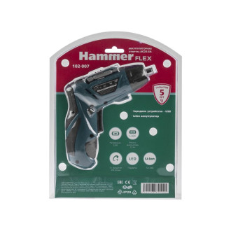 Аккумуляторная отвертка Hammer Flex ACD3.6A