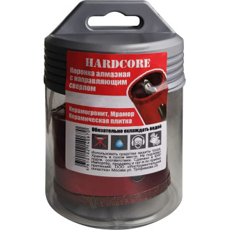 Алмазная коронка по керамограниту и мрамору Hardcore 154095