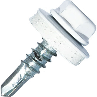 Самосверлящий винт HARDWEX ТМ HWX7-W-P9-5.5x25 мм. св.№3, RAL 9003 (250 шт.)