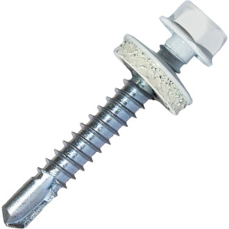 Самосверлящий винт HARDWEX ТМ HWX7-W-P9-5.5x38 мм. св.№3, RAL 9016 (150 шт.)