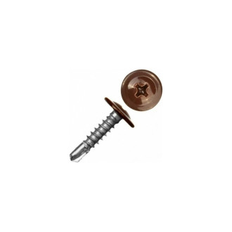 Самосверлящий винт HARDWEX ТМ HWX2-T-P5-4.2x25 мм, RAL 8004 (500 шт.)