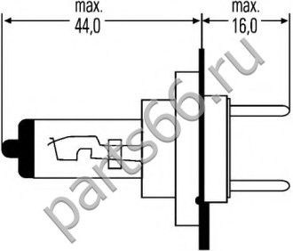 Галогенная лампа Hella 8GH007157121