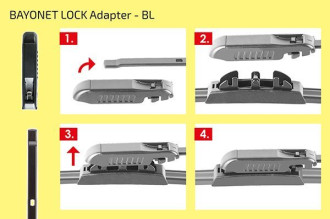 Адаптер для щеток стеклоочистителя Heyner BAYONET LOCK