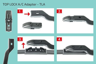 Адаптер для щеток TOP LOCK A/C Heyner 300830