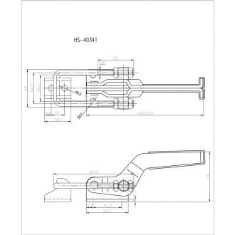 Стягивающий струбцина HS CLAMP HS-40341