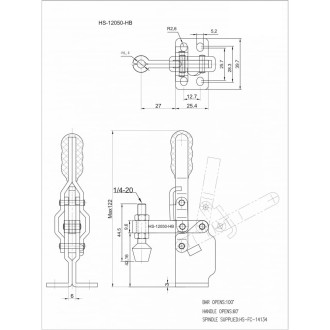 Струбцина HS CLAMP HS-12050-HB